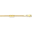 14K Yellow Gold Round Wheat Chain - 2.10mm - 20 inch