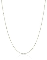 Duragold 14k Solid Gold Perfectina Chain Necklace (1.0mm)