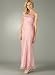 Metallic Shimmer Bias-Cut Formal for Bridesmaid Formal Prom