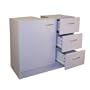 Badschrank 3 Schubladen Waschbeckenunterschrank WEISS