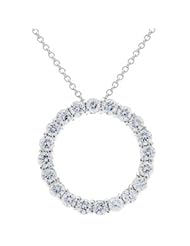 Diamond necklace in 14kt white gold