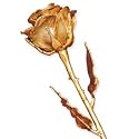 11 Inch Long Stem 24k Gold Dipped Rose In Gold Gift Box