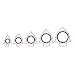 Cuisipro Snap Fit Cookie Cutters Set of 5, Holiday Tree Shapes
