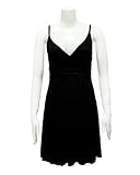 Ladies Black Spaghetti Strap Casual Dress