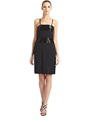 Sequined Chiffon/Polyester/Silk/Spandex Striped Print  Dress