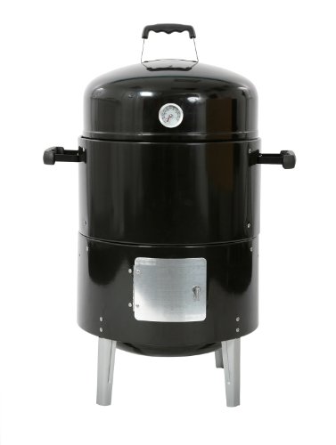 Fumeur & Grill pour barbecue Bar-Be-Quick - Cuit de quatre façons - Fume/grille/ à la vapeur et rôti