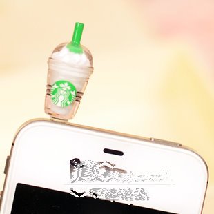 Cyprustech - Hot New Starbucks Coffee Style 3.5mm Headphone Anti-dust Plug Cap for Iphone 4 4S Samsung Galaxy HTC LG - White Color Cyprustech - Hot New Starbucks Coffee Style 3.5mm Headphone Anti-dust Plug Cap for Iphone 4 4S Samsung Galaxy HTC LG - White Color