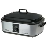 Nesco 4808-47 electric roaster oven, 18 quart SILVER.