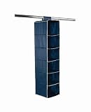 from Russell Storage H & L Russel Ltd Sweater Organiser, Marine Blue with Clotted Cream Trim, 6 Pocket Model WS7502