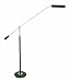 House Of Troy PFL-527 Counter Balance Portable Floor Lamp, Satin Nickel and Black
