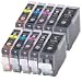 CLI-8 / PGI-5 WITH CHIP - 10 Item Multipack Canon Compatible Ink Cartridges for Canon Pixma iP4200 iP4300 iP4500 iP5100 iP5200 iP5200R iP5300 MP500 MP530 MP600 MP600R MP610 MP800 MP800R MP810 MP830 MP960 MP970 9000 - CLI8/PGI5 (Contains: any comnination of CLI-8C, CLI-8Y, CLI-8M, CLI8BK, PGI-5BK) - Latest Chip Installed, Ready For Use, No Fuss!