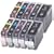 CLI-8 / PGI-5 WITH CHIP - 10 Item Multipack Canon Compatible Ink Cartridges for Canon Pixma iP4200 iP4300 iP4500 iP5100 iP5200 iP5200R iP5300 MP500 MP530 MP600 MP600R MP610 MP800 MP800R MP810 MP830 MP960 MP970 9000 - CLI8/PGI5 (Contains: any comnination of CLI-8C, CLI-8Y, CLI-8M, CLI8BK, PGI-5BK) - Latest Chip Installed, Ready For Use, No Fuss!