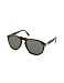 Persol Arrow Signature Aviator Plastic Sunglasses dark tortoise/green