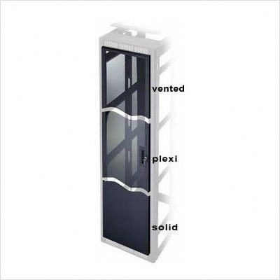 DWR Series Regular Perforated Vented Front Door Finish: Black, Rack Height: 17.5 H (10U Space)