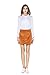 Little Smily Women's Corduroy A-line High Waist Button Front Mini Skirt