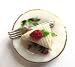 Miniblings Tortenring Ring Torte Fingerring Kuchenteller mit Gabel Blume