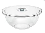 Emsa FIT + FRESH Salatschale mit Deckel, 35 cm ø transparent/chrom