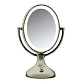 Nickel Double Sided Lighted Makeup Mirror 31rL60rWQjL. SL160 Nickel Double Sided Lighted Makeup Mirror