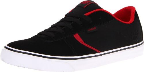 Habitat Footwear Men's Lark Skate Shoe,Black/Cardinal,12 US/12 M US