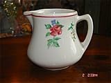Restaurant ware cream pitcher-shenango-spring time prairie flower