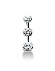 1.00 ct Diamond 3 stone bezel set Pendant With Chain 14k Gold,pd6