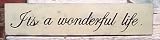 It's a Wonderful Life Hand Painted Wood Sign