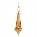 Amber Teardrop Candle Lantern