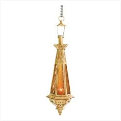 Amber Teardrop Lantern