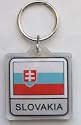 Slovakia - Country Lucite Key Rings