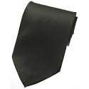 New Mens Solid Color Black Necktie Neck Tie