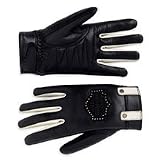 Harley Davidson Women's Cream City Full Finger Leather Gloves. Appliqu�. 98348-09VW