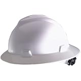 MSA Safety Works 10006318 Full Brim Hard Hat, White