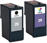 Remanufactured 28 & 29 ( 18C1428E / 18C1429E ) Black and Colour Ink Cartridge Set for Lexmark Printers