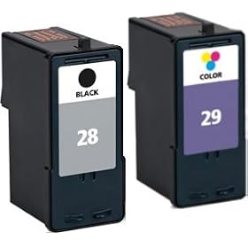 Remanufactured 28 & 29 ( 18C1428E / 18C1429E ) Black and Colour Ink Cartridge Set for Lexmark Printers