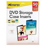 Memorex 32020716 - 50 Pack of DVD Storage Case Inserts