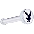 White Black Playboy Rabbit Head Nose Bone