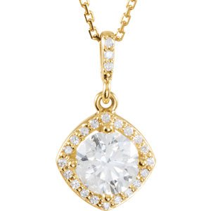 Genuine IceCarats Designer Jewelry Gift 14K Yellow Gold 1 1/6Ctw Dia 18 Inch Necklace. 1 1/6 Ct Tw 18 Inch Diamond Necklace 1 1/6Ctw Dia 18 Inch Necklace In 14K Yellow Gold