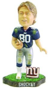 New York Giants Jeremy Shockey Game Worn Forever Collectible Bobble Head