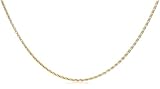 14k Yellow Gold 1.2mm Diamond-Cut Wheat Chain Necklace, 20