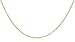 14k Yellow Gold 1.2mm Diamond-Cut Wheat Chain Necklace, 18