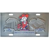 Mississippi Rebels - Ole Miss License Plate - NCAA College Athletics Fan Shop Sports Team Merchandise