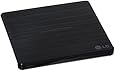 LG Electronics 8X USB 2.0 Ultra Slim Portable DVD Rewriter, External Drive with M-DISC Support, Retail (Black) GP60NB50