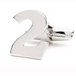 Personalized Number Cufflinks Number Two