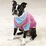 Preppy cable knit sweater & polo shirt mock twin set for dog pet apparel clothing