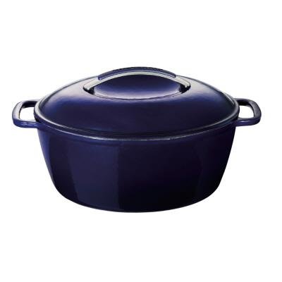 KitchenAid 6.5-qt. Oval Dutch Oven with Lid - Indigo