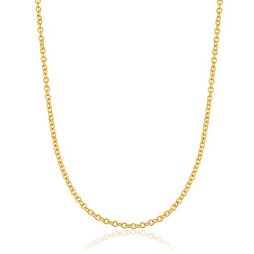 14k Yellow Gold Filled 1.1mm Open Cable Chain (16, 18, 20, 22, 24 or 30 inch)