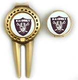 Oakland Raiders Hat Clip and Divot Tool Combo