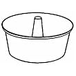 Nordic-Ware 50922 Angel Food Cake Pan