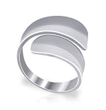 Sterling Silver 4mm Wide Snake Band High Polished Finish Ring Size 6, 7, 8, 9