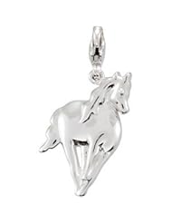 CleverEve Designer Series Charming Animal Sterling Silver Horse Charm